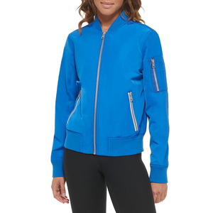 Fashionable <b>Womens</b> Bomber <b>Jacket</b> <b>Zip</b> <b>Up</b> Lightweight Outerwear for Casual Daily Wear and Modern Street Style - Product Image 1