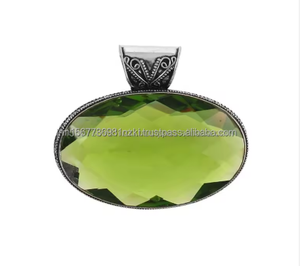 Natural 925 Sterling Silver Pendant <b>Peridot</b> Gemstone Pendant <b>Necklace</b> Handmade Silver Jewelry <b>Peridot</b> Jewelry GiftFor Her Mother - Product Image 2