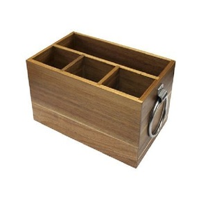 Caja de Cubiertos de Madera Duradera de Estilo Americano Hecha a Mano para Bodas, Cenas y Cocina con Múltiples Compartimentos - Product Image 5