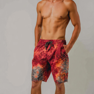 Summer Streetwear Men's High Quality Sublimation Yoga <b>Shorts</b> with Drawstring Waist Solid Pattern Quick Dry & Breathable - Product Image 4