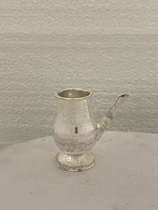 Lota de plata alemana con tubería para Pooja Kalash, obra grabada a mano, regalo de adoración, decoración del templo del hogar, novedad - Product Image 4