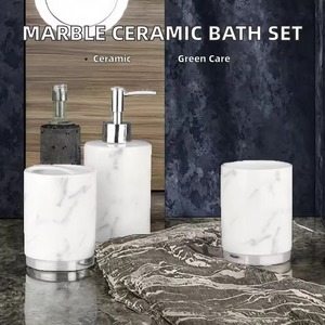 Natural Color Stainless Steel Modern Luxury 5-Piece <b>Bathroom</b> <b>Accessory</b> <b>Set</b> with Easy-Clean Countertop Organizer for Home & Hotel - Product Image 3