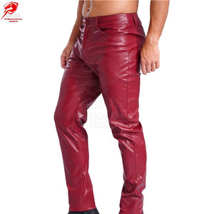 Wholesale Price Custom Made Genuine <b>Leather</b> <b>Pants</b> For <b>Men</b> With Custom Logo Unique Design <b>Leather</b> <b>Pants</b> - Product Image 3
