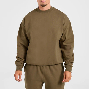 Sudaderas de Cuello Redondo para Hombre, Diseño Moderno, Logotipo Personalizado, Venta al Por Mayor, Corte Holgado, Manga Larga, Puños Acanalados, Tejido de Punto - Product Image 3