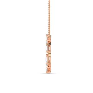 Colgante de Oro Amarillo de 14K con Diamante Cultivado en Laboratorio de 2.50 CTW y Esmeralda, Joyería Fina Elegante, Regalo para Mujer, Accesorio de Collar - Product Image 6