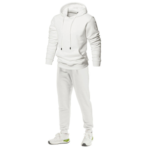 Conjunto Deportivo con Capucha para Hombre, Color Amarillo, Manga Larga, Color Sólido, Informal, para Otoño, Transpirable, 100% Algodón, Corte Regular, con Bolsillo Lateral - Product Image 5
