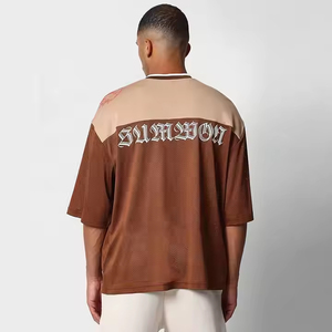 Maillots de football en mesh sublimé avec couleurs et designs personnalisés, parfaits pour les événements sportifs, t-shirts amples pour hommes. - Product Image 2