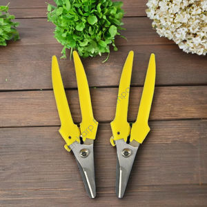 Ciseaux d'électricien premium 7,5 pouces en acier inoxydable taillé à dentelure 420J2 de Taïwan, poignée en plastique, pour droitiers, non pliables, pour le bricolage - Product Image 2