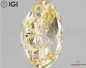 Diamant de laboratoire cultivé CVD de forme ovale, couleur jaune vif fantaisie, clarté VS1, certifié IGI, 2,51 carats, pour une bague de fiançailles parfaite - Product Image 6