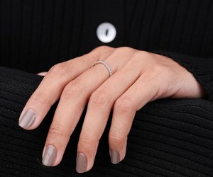 IGI Lab Diamond Wedding Band Full Eternity Round Diamond Band 14K Gold Band <b>Ring</b> Dainty <b>Ring</b> Minimalist <b>Ring</b> <b>Stacking</b> <b>Ring</b> - Product Image 4