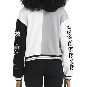 Chaqueta Varsity Más Vendida para Damas, Chaqueta de Béisbol con Bordado Personalizado, Chaqueta de Invierno Informal y Cómoda para Mujer, OEM - Product Image 3