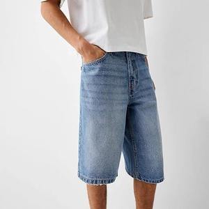 Pantalones Cortos de Mezclilla Elásticos Personalizados en Oferta, Pantalones Cortos Ajustados para Hombre, Pantalones Cortos de Mezclilla de Alta Calidad, Servicio OEM - Product Image 3
