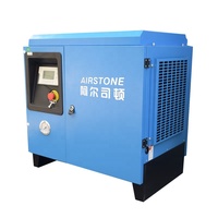 Compresseur d'air à vis Airstone monophasé 220V 7.5Kw PM VSD, mini compresseur d'air rotatif sans réservoir