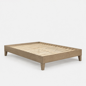 OEM/ODM Furniture Manufacturer Wooden Beds <b>Frame</b> Minimalist Design Solid <b>Oak</b> Wood Platform Bed Vietnam Bedroom Furniture - Product Image 4