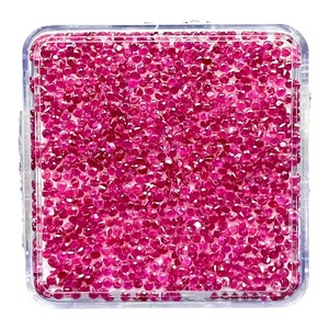 Pierre précieuse en rubis naturel non monté, 1,3 mm, taille ronde, rubis rouge, pierre précieuse en rubis calibrée pour la fabrication de bijoux, certifiée IGI - Product Image 3