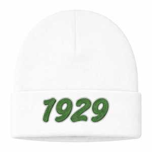 หมวกไหมพรมสีขาว Iota Phi Lambda Sorority พร้อมตัวอักษรกรีก ปีก่อตั้ง 1929 หมวกไหมพรมสำหรับผู้หญิงสำหรับฤดูหนาว อุปกรณ์สวมศีรษะให้อบอุ่น - Product Image 5