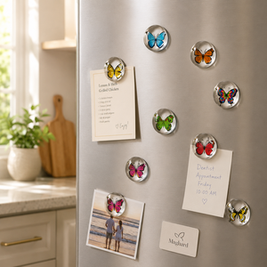Imán Circular de Vidrio para Refrigerador con Diseño de Cultura Siciliana <span class=keywords><strong>Italiana</strong></span> para Decoración de Pizarra Blanca de Oficina - Product Image 5