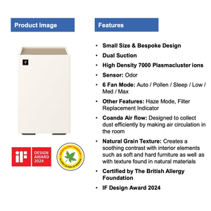 Purificateur d'air Sharp Purefit Mini FP-S40E-W - Product Image 2