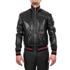 <b>Plus</b> <b>Size</b> Black Sheepskin Leather Motorcycle <b>Jacket</b> – Winter Biker Style OEM ODM Wholesale Supplier - Product Image 6