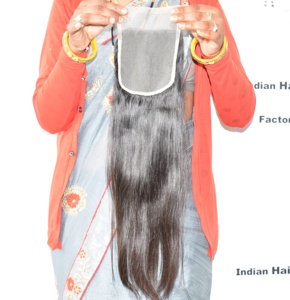 ผมแท้บราซิลแบบธรรมชาติ เกรดพรีเมียม  แบบ Double Weft  ตรง  พร้อม HD 5*5 Closure  ขายส่งจากโรงงาน  แบบ Lace  จัดเรียงเกล็ดผม  แบบ Super Wave - Product Image 5