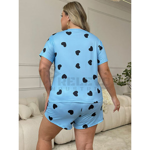 Conjunto de Pantalones Cortos de Dos Piezas con Estampado Personalizado para Hombre y Mujer, con Camiseta de Manga Corta y Pantalones Cortos con Cintura Elástica, Ropa Informal - Product Image 4