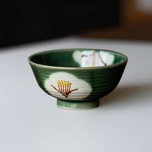 แก้วเซรามิกเคลือบลายรูปนกคู่รักสไตล์ต่างประเทศ วาดลายด้วยมือ สำหรับชาตุรกี กาแฟ และเอสเพรสโซ - Product Image 2