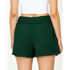 Shorts décontractés pour femmes avec logo personnalisé, en coton doux et respirant, avec cordon de serrage blanc, pour la course à pied et la gym, coupe régulière - Product Image 6
