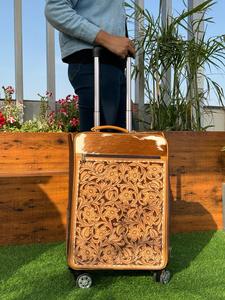 กระเป๋าเดินทางขนาดใหญ่สำหรับทุกเพศ, กระเป๋าเดินทางหนังวัวฟอกฝาดเครื่องมือตะวันตกงานใหม่ขายดี - Product Image 2