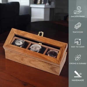 <b>Personalised</b> Handmade Wooden Watch Box for Men Hanging Display Storage Case Eco Friendly Durable Vintage Watch Box - Product Image 3