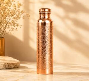 Handmade Copper <b>Water</b> <b>Bottle</b> Bohemian Design Eco-Friendly Reusable Large Capacity for Home Dining Outdoor & Office Use - Product Image 4