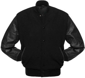 High-Quality Men's Wool Leather Varsity Jacket Stylish Durable and Perfect for Casual Wear and <b>Athletic</b> Style - Product Image 2