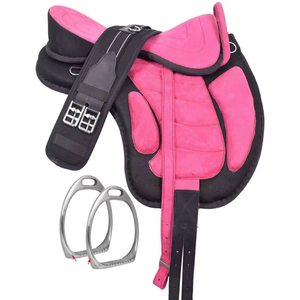 Juego de Silla de Montar para Caballo Freemax Personalizada, Ligera, Estilo Inglés y Occidental, con Cincha de Cuero y Estribos, Equipo de Montar Cómodo - Product Image 2
