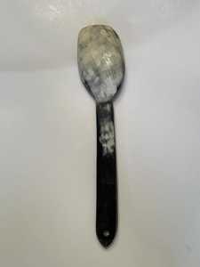 Juego de Cuchara y Tenedor de Cuerno de Búfalo Hechos a Mano y Ecológicos con Tema de Ángel, Decoración Rústica Natural para el Hogar, Utensilios Duraderos - Product Image 3