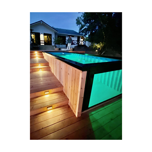 Plaque acrylique personnalisable pour piscine en acrylique, idéale pour villas privées, hôtels de vacances et piscines en conteneurs maritimes. - Product Image 1