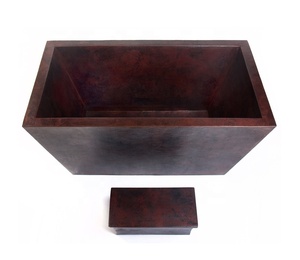 Handmade Copper Double Wall Bathtub Heavy Matte Unique Designer Portable for Bathroom Direct Factory Wholesale - Product Image 1