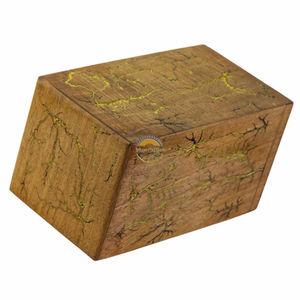 Handcrafted simple waves urn & Natural Wood Cremation Urn Blue Epoxy Ashes <b>Box</b> Artistic Funeral <b>Memorial</b> <b>Keepsake</b> by AYAANS - Product Image 5