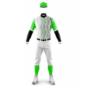 Polyester/Nylon Mesh <b>Baseball</b> Uniform Printed Wholesale Top Quality Summer All Season Uniform Kids Club Player Softball Uniform - Product Image 6