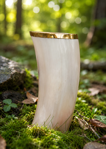 Verre à shot en corne polie artisanale naturelle pour bière, provenant de l'Uttar Pradesh - Cadeau d'affaires - Product Image 5