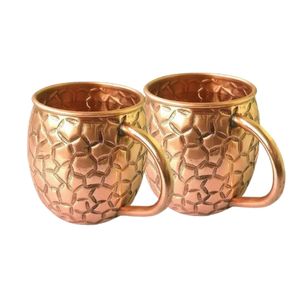 Mug en cuivre martelé fait main avec poignée en laiton, tasse vintage Moscow Mule en cuivre, fournisseur en gros pour cuisine et bar - Product Image 6