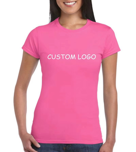 Hottest New Women's Neck 100% Cotton Short Sleeves <b>Wide</b> <b>Neckline</b> Solid Eco-Friendly Summer Your Own Logo Customized <b>T</b>-<b>Shirts</b> - Product Image 1