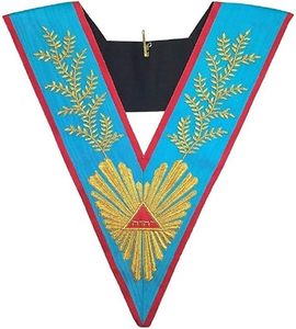 Collar Masónico Memphis Misraim, Bordado a Mano, de Alta Calidad, para Maestro Venerable de Memphis Misraim - Product Image 4
