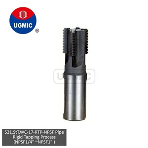S21.StT.WC-17-R.T.P-NPSF1/4" NPSF3/8" NPSF1/2" -NPSF Pipe Parallel <b>Thread</b> -Straight Flutes- (Brazed)WeldedCarbide <b>Taps</b> - SideFix - Product Image 1