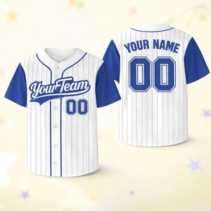 เสื้อเบสบอลแบบกำหนดเองสำหรับผู้ชาย OEM ODM ลายทางขายส่งเสื้อทีมชื่อและหมายเลขส่วนตัวระบายอากาศได้ดีเสื้อกีฬาแบบติดกระดุมระดับมืออาชีพ - Product Image 6