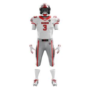 Tenues de football américain 7 sur 7 pour jeunes, personnalisées, sublimées, respirantes, à séchage rapide, ensemble maillot et short cousus, couleurs d'équipe, compression - Product Image 3