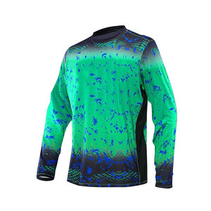 Camiseta de pesca para hombre de calidad premium con logotipo personalizado, 100% poliéster, transpirable y cómoda. - Product Image 3