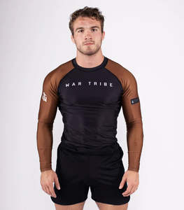 Unisex <b>Mock</b> <b>Neck</b> MMA Rash Guard Compression Shirt Long Sleeve Breathable Gym Fitness Workout Quick Dry Athletic Training Sports - Product Image 2