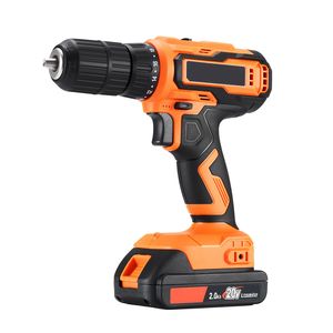 Cordless 1/2 Inch Metal Chuck Power Drill Driver Kit with Dual-<b>Speed</b> Variable & Lithium Battery Charger Featuring Belt <b>Clip</b> - Product Image 2