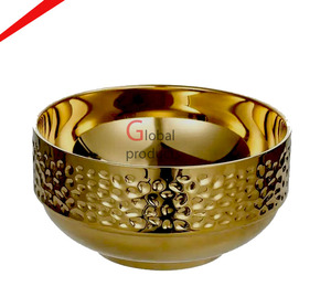 Luxury Look Modern Golden Metal Handicraft Serving <b>Chocolate</b> Bowl <b>Wedding</b> and Party Decorative Bowl - Product Image 3