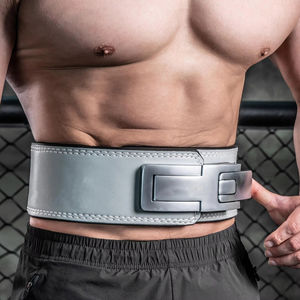 Cinturón de Levantamiento de Pesas de Cuero de Alta Calidad, Estilo Hebilla, 13 mm, Transpirable, Ajustable, Soporte para la Espalda, Cinturón de Powerlifting - Product Image 4