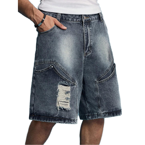 <b>Men</b>’s Distressed Denim <b>Cargo</b> <b>Shorts</b> Multi Pocket Loose Fit Casual Jean <b>Shorts</b> Streetwear Summer Workwear <b>shorts</b> for <b>men</b> 2026 - Product Image 3